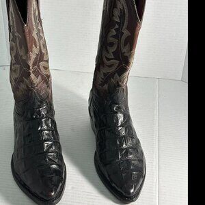 MENS SIZE 6.5 EL PRESIDENTE GOLD COLLECTION CROC BOOTS